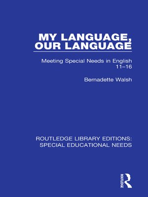 cover image of My Language, Our Language